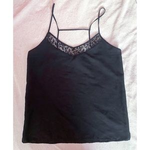 H&M Floral Trim Cami